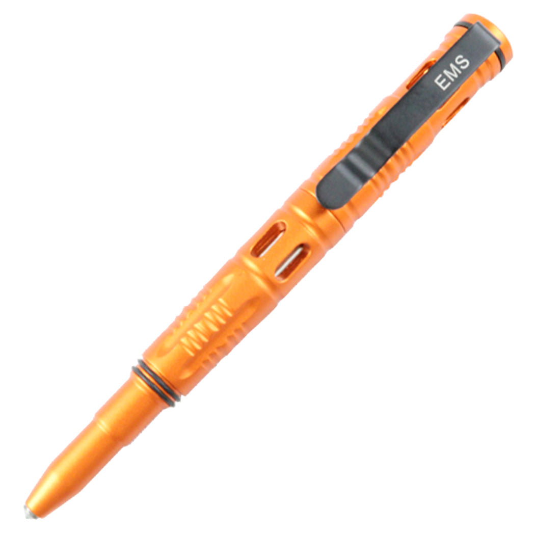 Hunt-Down New 6" Orange EMS Tactical Pen For Self Defense with Glass Breaker