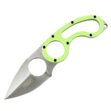 Defender-Xtreme 7" Stainless Steel Full Tang Survival Knife With Sheath - Green