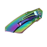 TheBoneEdge Series 8" Spring Assisted Folding Knife Razor Blade Pearl Handle