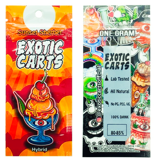 Exotic Carts - Empty Packaging For Vape Cartridges