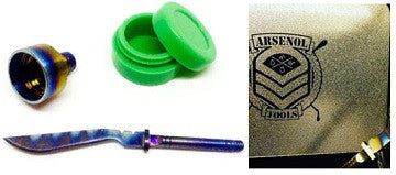 Arsenal Tools Sword Carb Cap Tool Combo + Silicone Jar in Tin