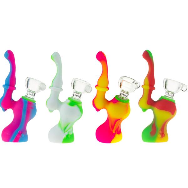 2 Part Silicone Sherlock Bubbler **Turns into Ash Catcher!!**