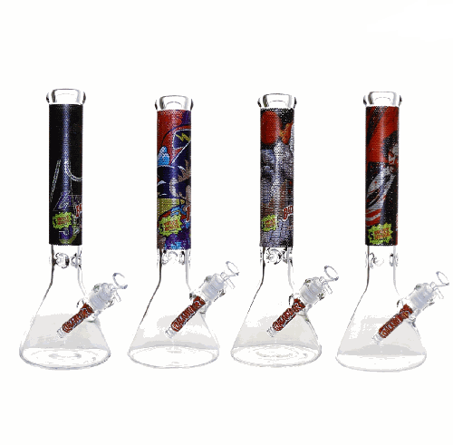 15'' PRINTED BEAKER WATER PIPE