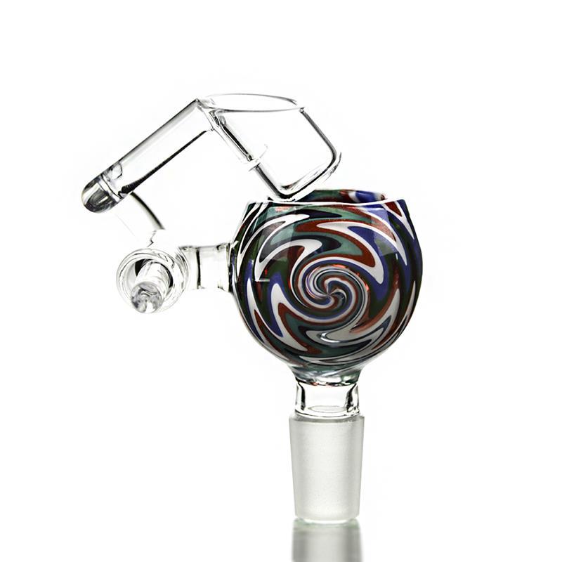 Painted Bucket Glass Bowl