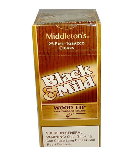 Black&Mild 25ct Wood Tip Regular