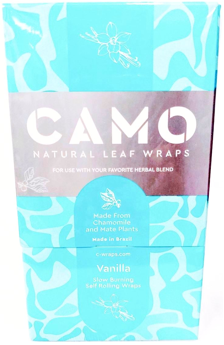 Camo Natural Leaf Wraps - Blueberry