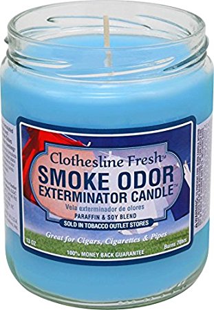 Smoke Odor Exterminator Candle 13oz Clothesline Fresh