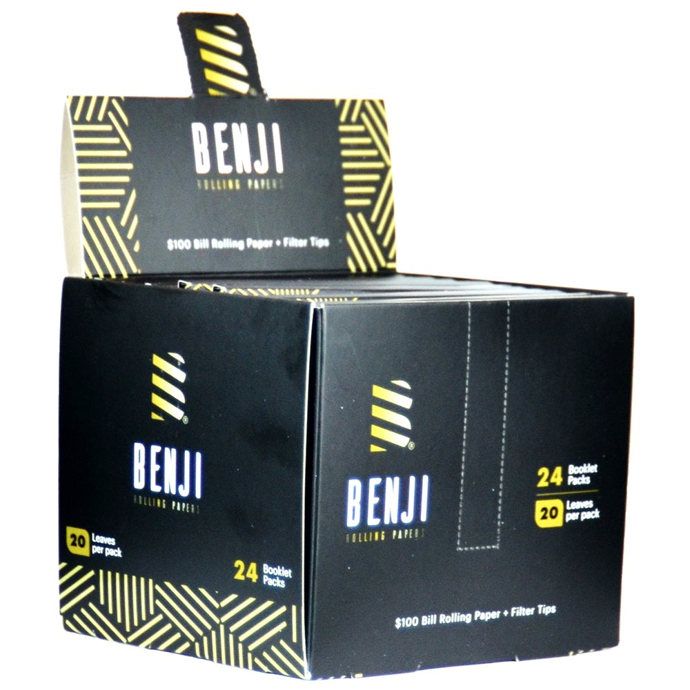 Benji Rolling Paper Booklets + Tips (box of 24)