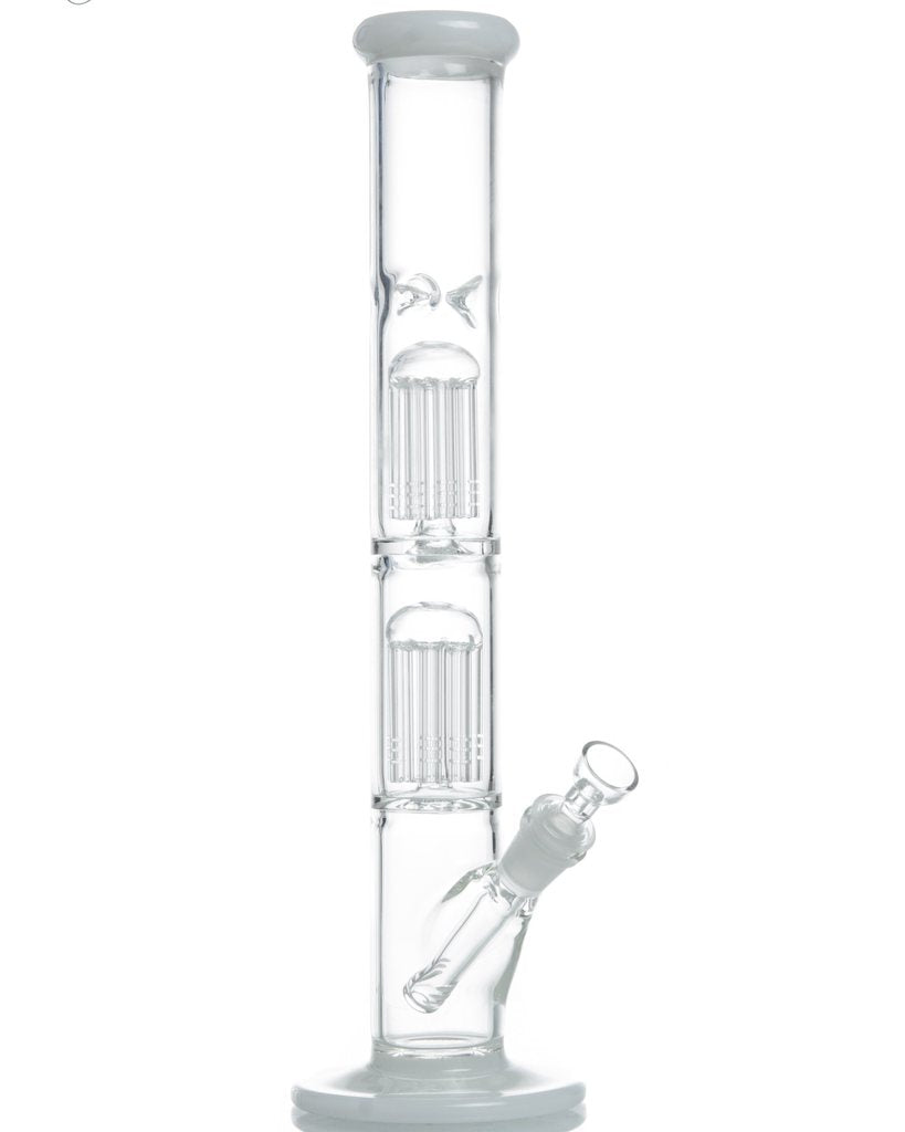 Double Mushroom Perc Water Pipe