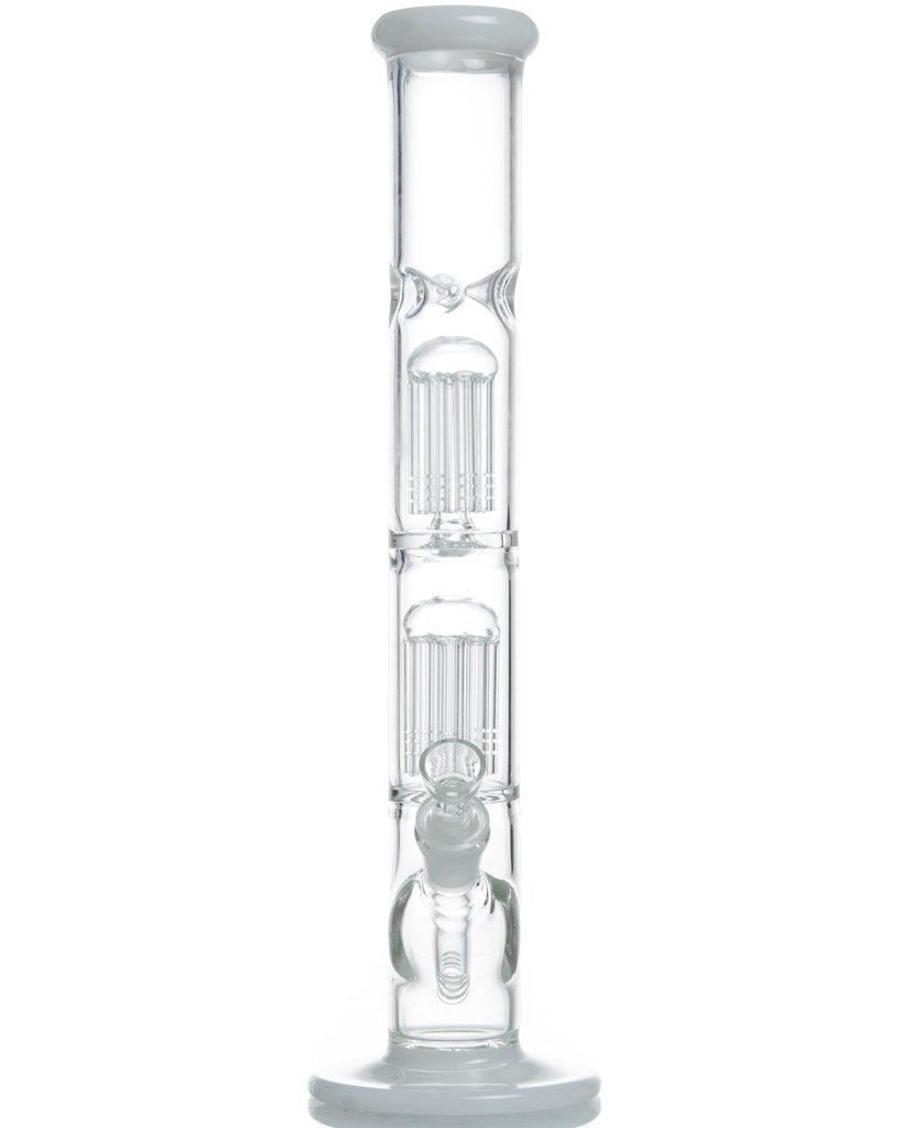 Double Mushroom Perc Water Pipe