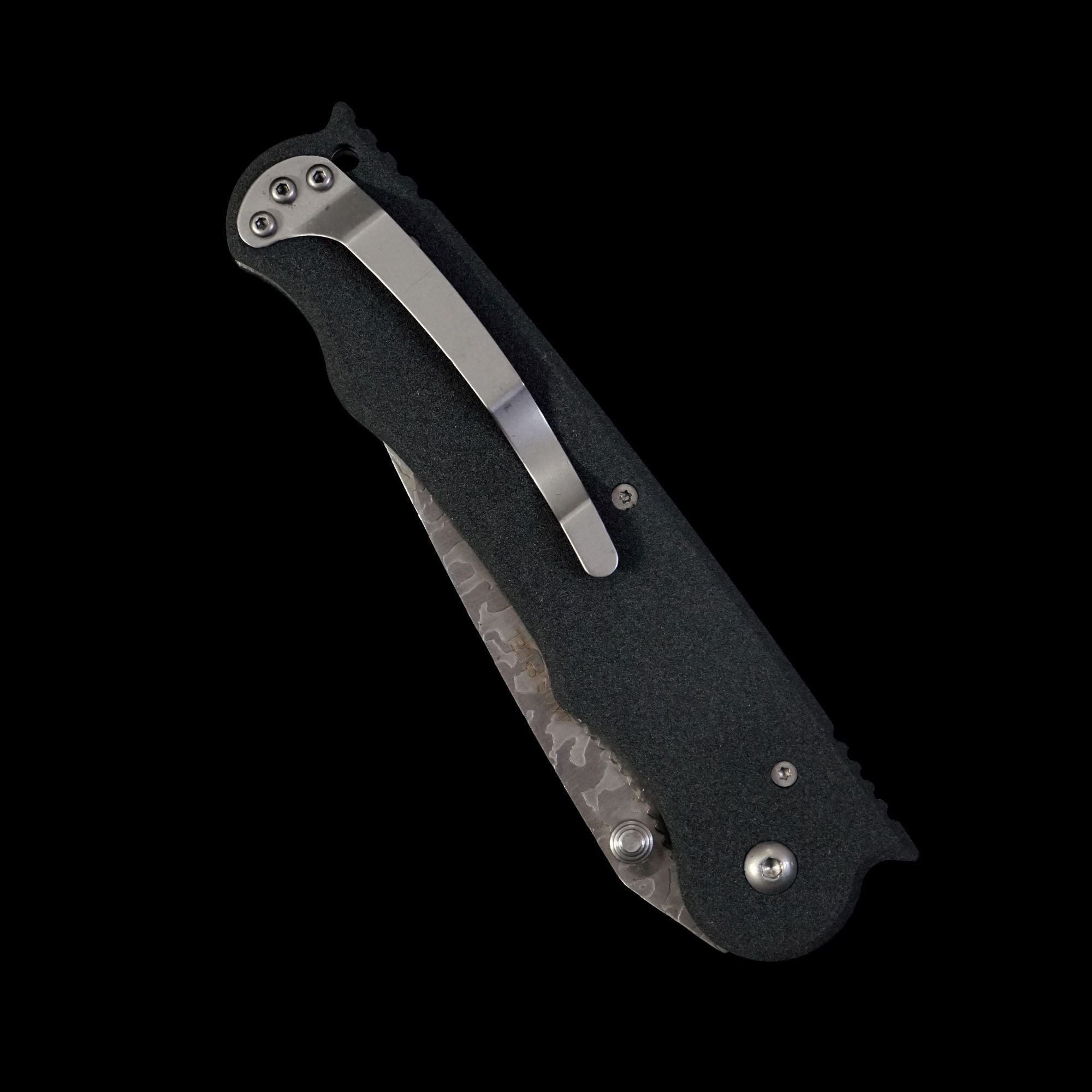 Sanded Grip Camo Blade Knife