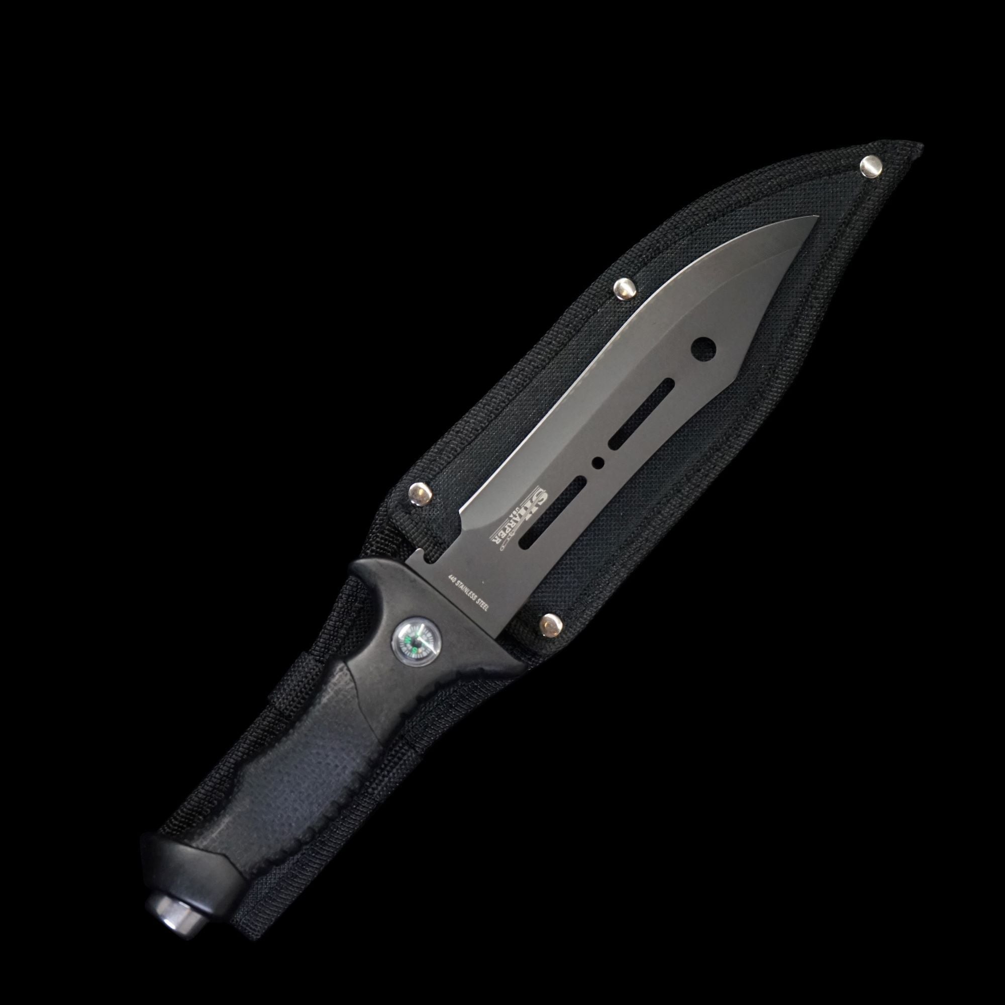 Survival Knife With Compass