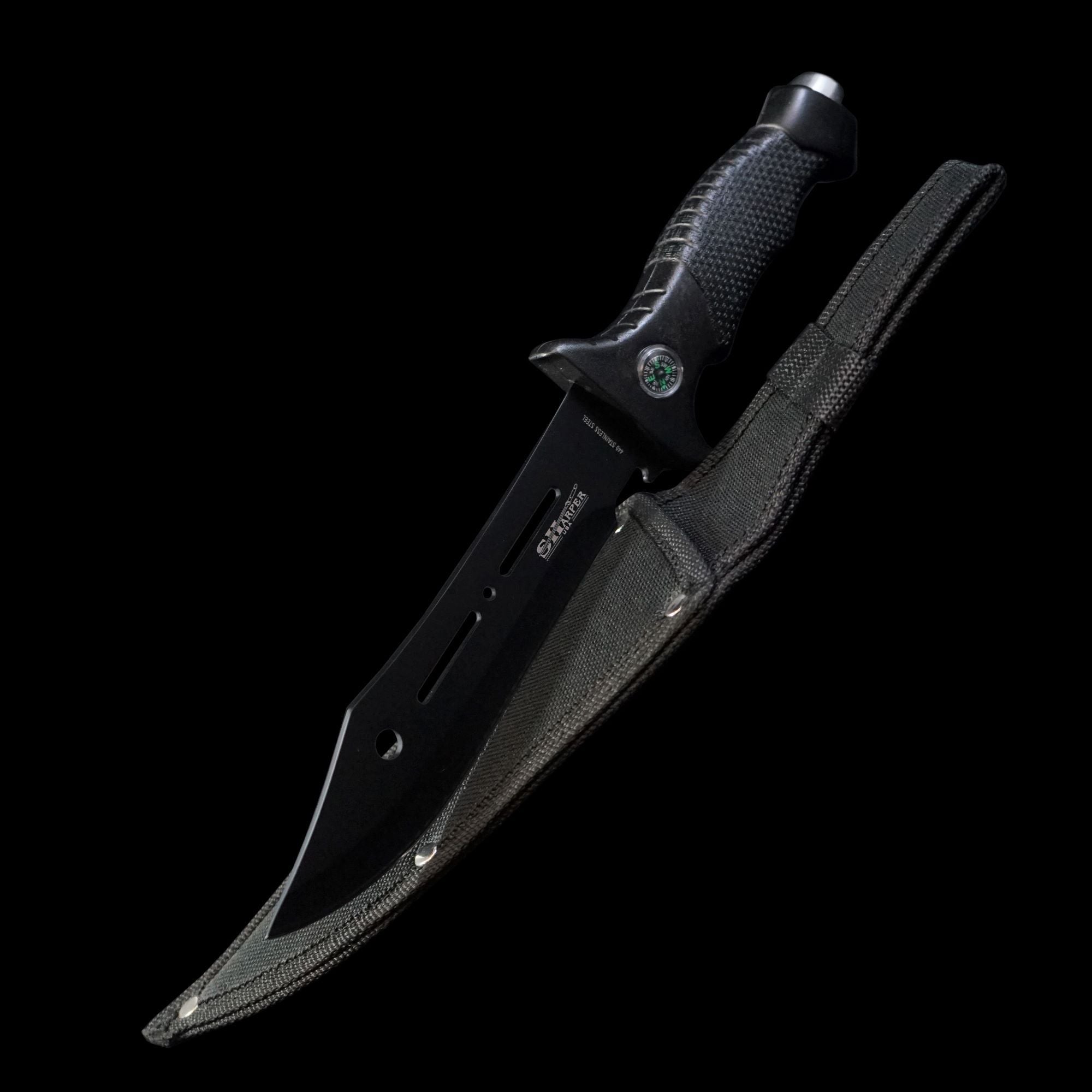 Survival Knife With Compass