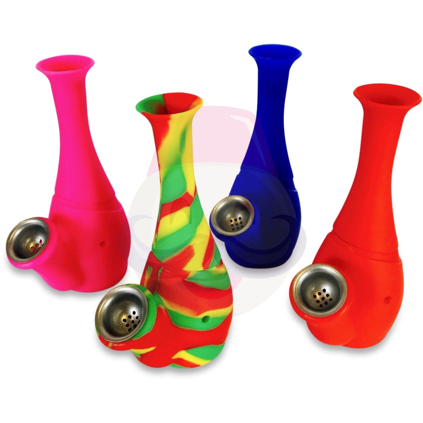 Mini Silicone Water Pipe (6")
