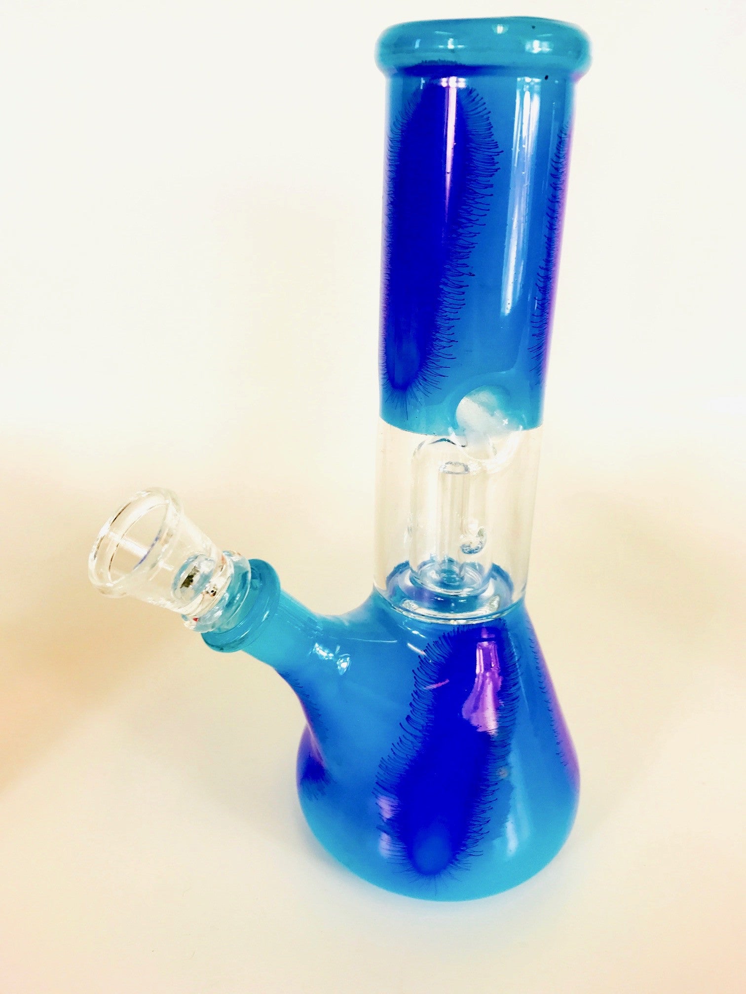 Soft Glass Colored Water Pipe (8")