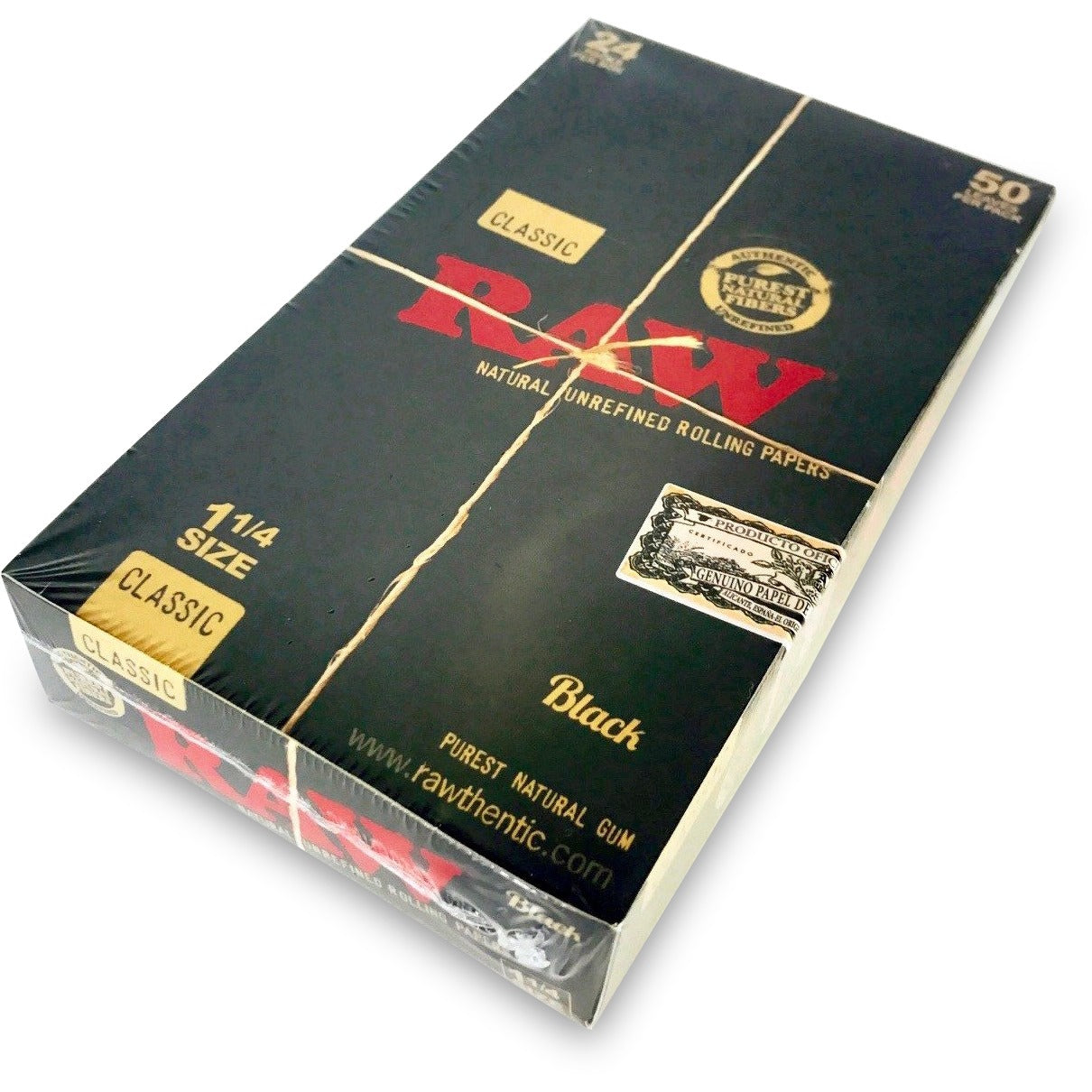 Raw Black 1 1/4 Rolling Papers