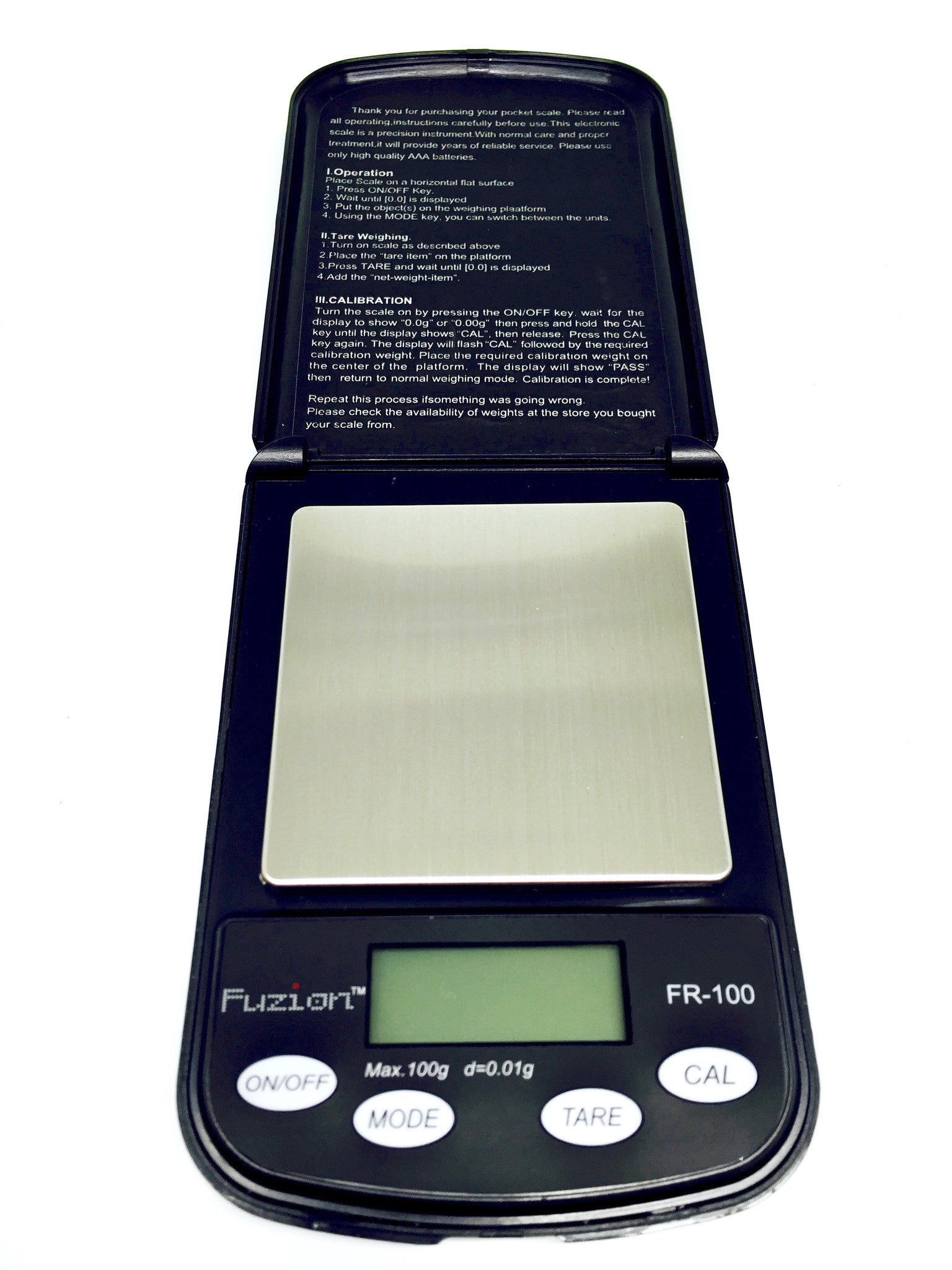 FR-100 Fuzion .01 Gram Scale