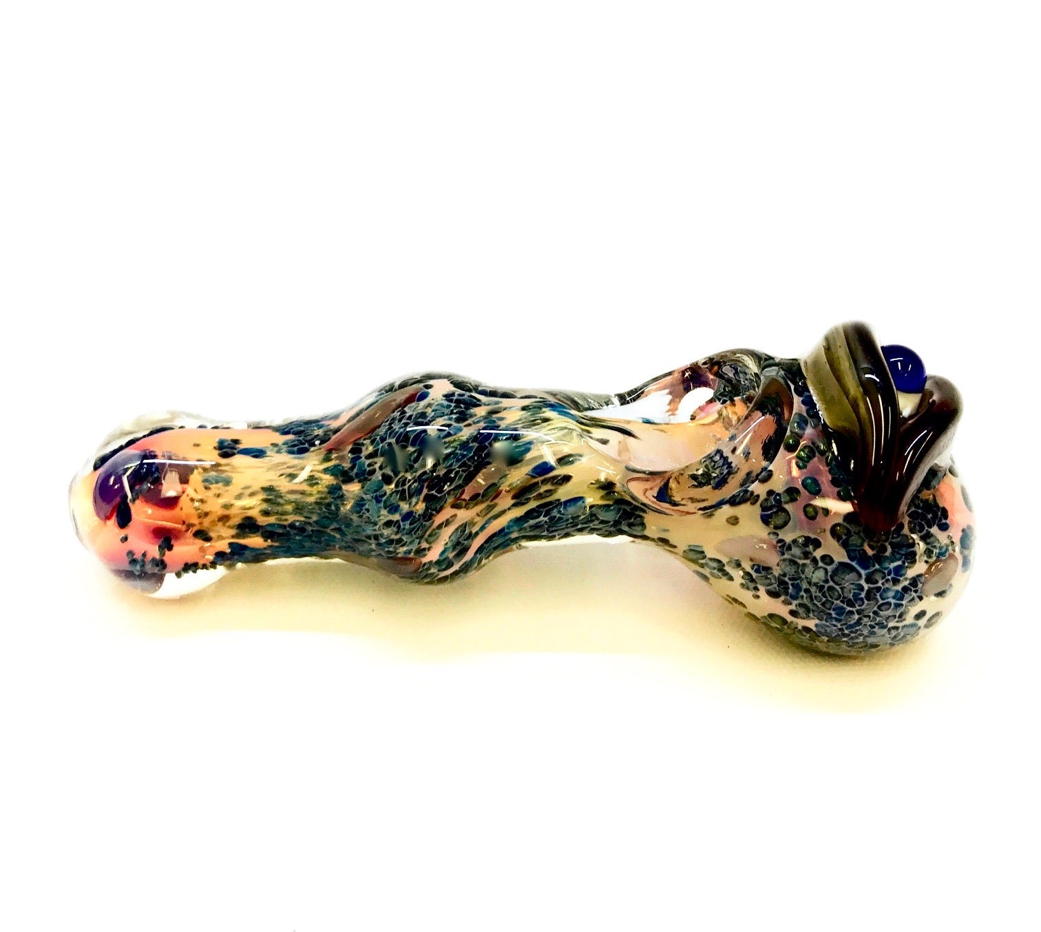 Frit Eye Glass Pipe