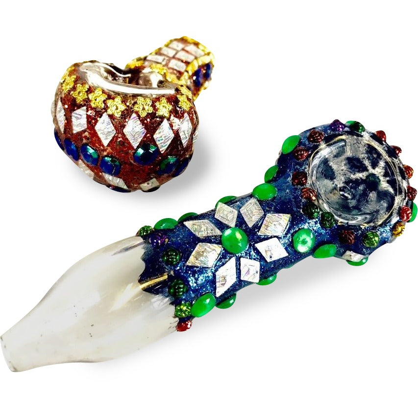 Bedazzled Glass Pipe