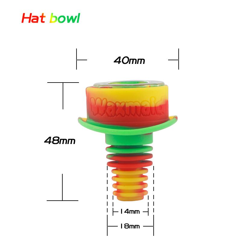 Waxmaid Hat (Silicone + Glass) Bowl