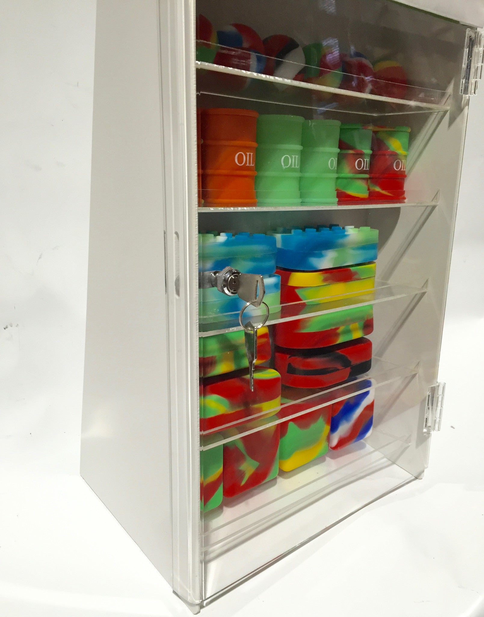 Silicone Containers w/ Display Case