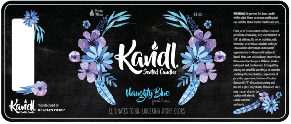 Buy 1 get 1 free Kandl Smoke Odor Eliminating Scented Candle by Afghan Hemp