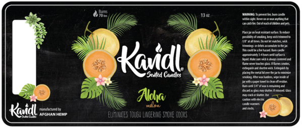 Buy 1 get 1 free Kandl Smoke Odor Eliminating Scented Candle by Afghan Hemp