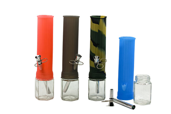 Silicone Glass Hybrid Waterpipe