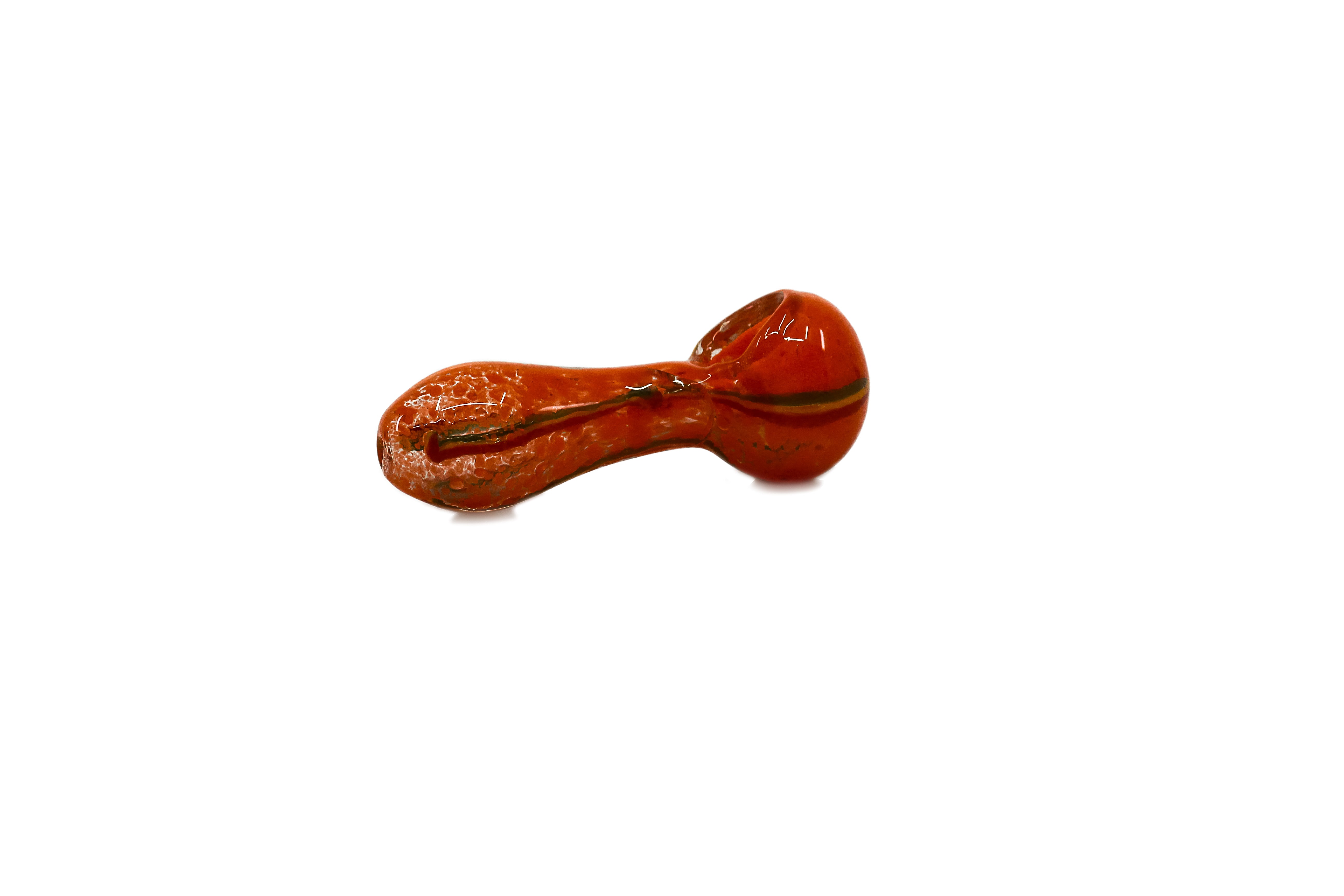 Rasta Hourglass Glass Hand Pipe