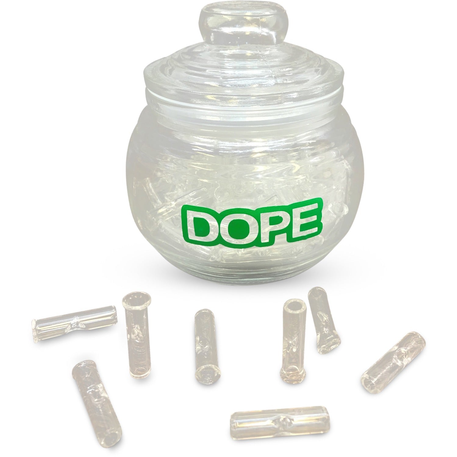 Glass Tips in Honey Barrel Jar (100ct)