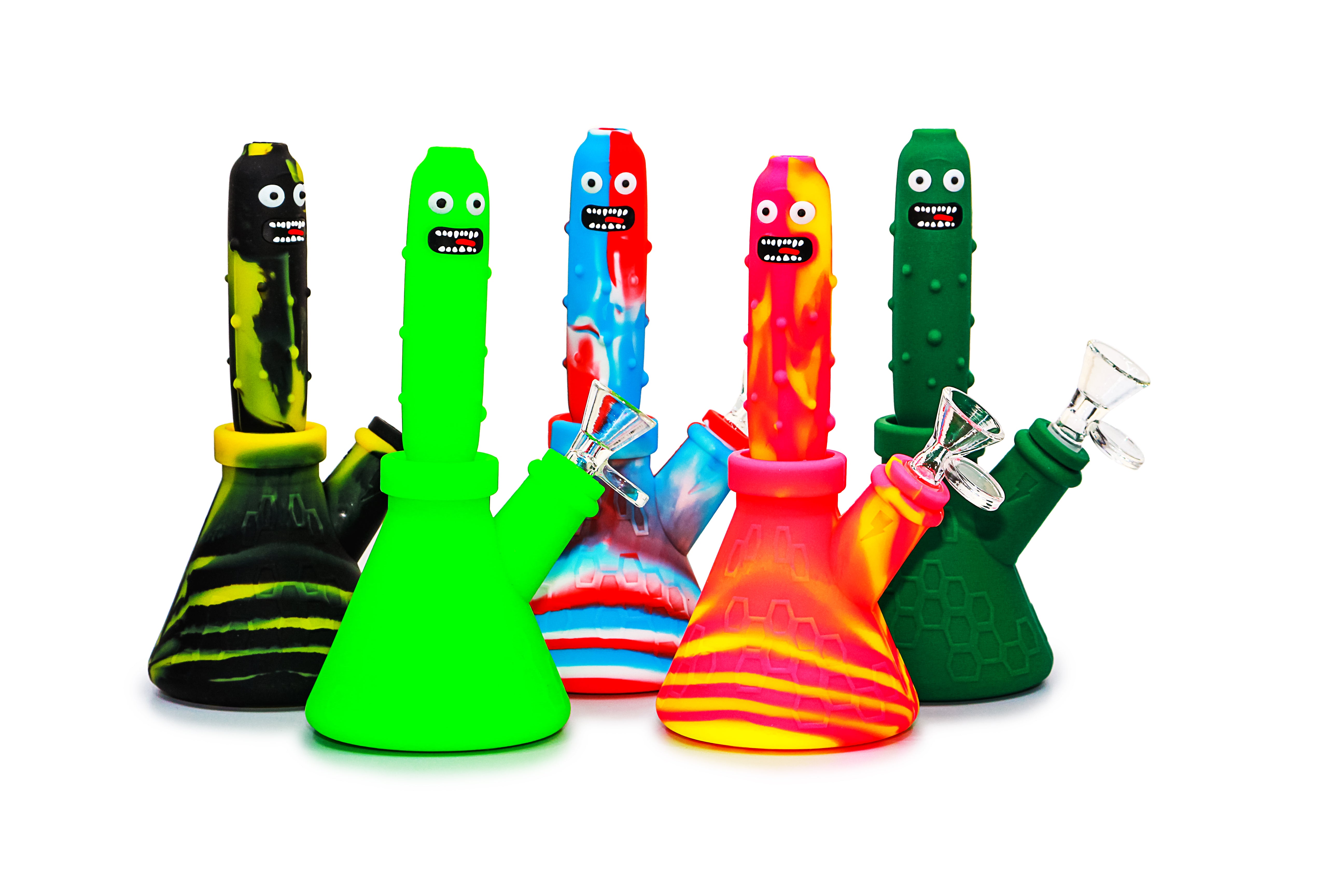 Pickle Silicone Waterpipe - Transforms into Nectar Collector ***Final 3pcs***