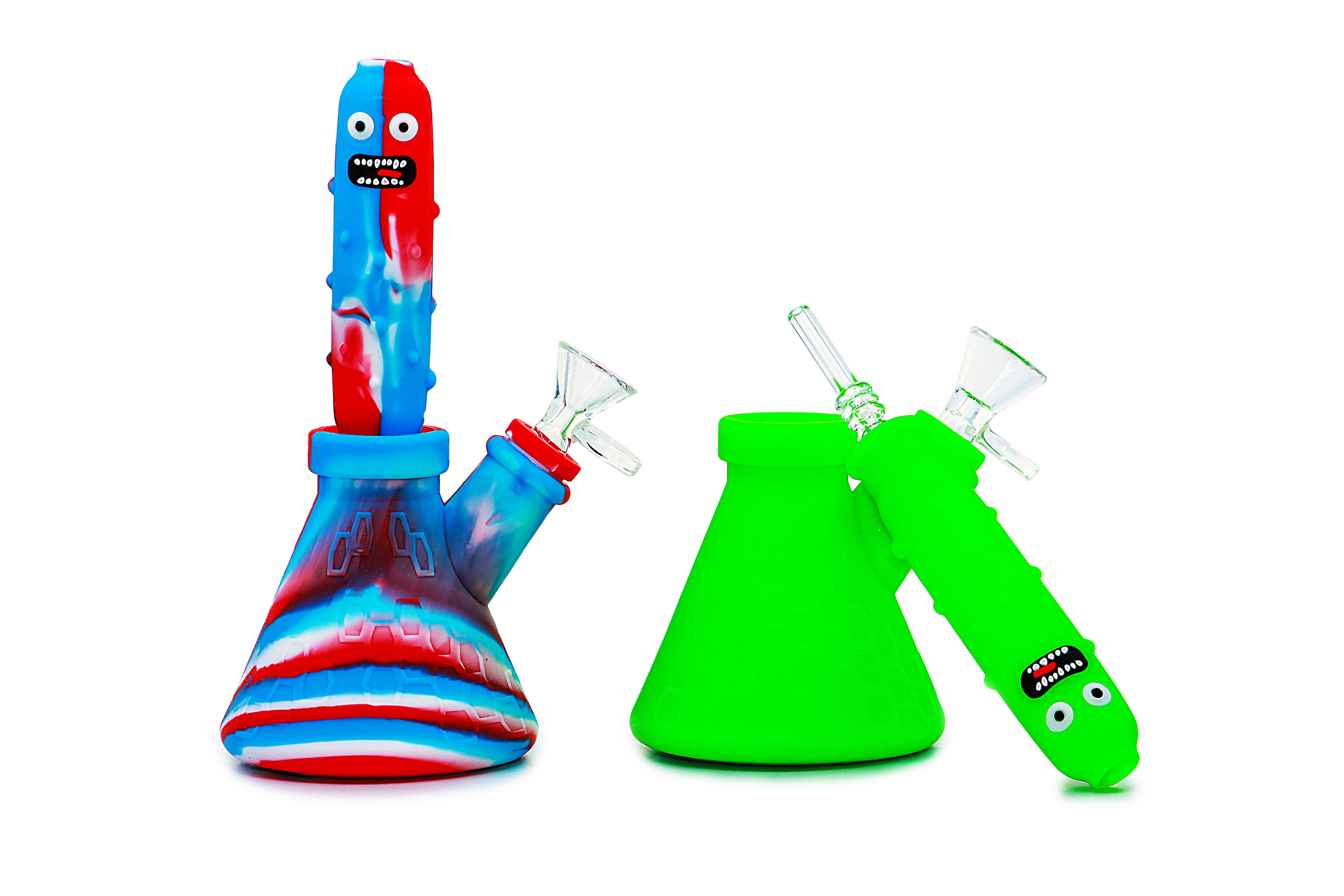 Pickle Silicone Waterpipe - Transforms into Nectar Collector ***Final 3pcs***