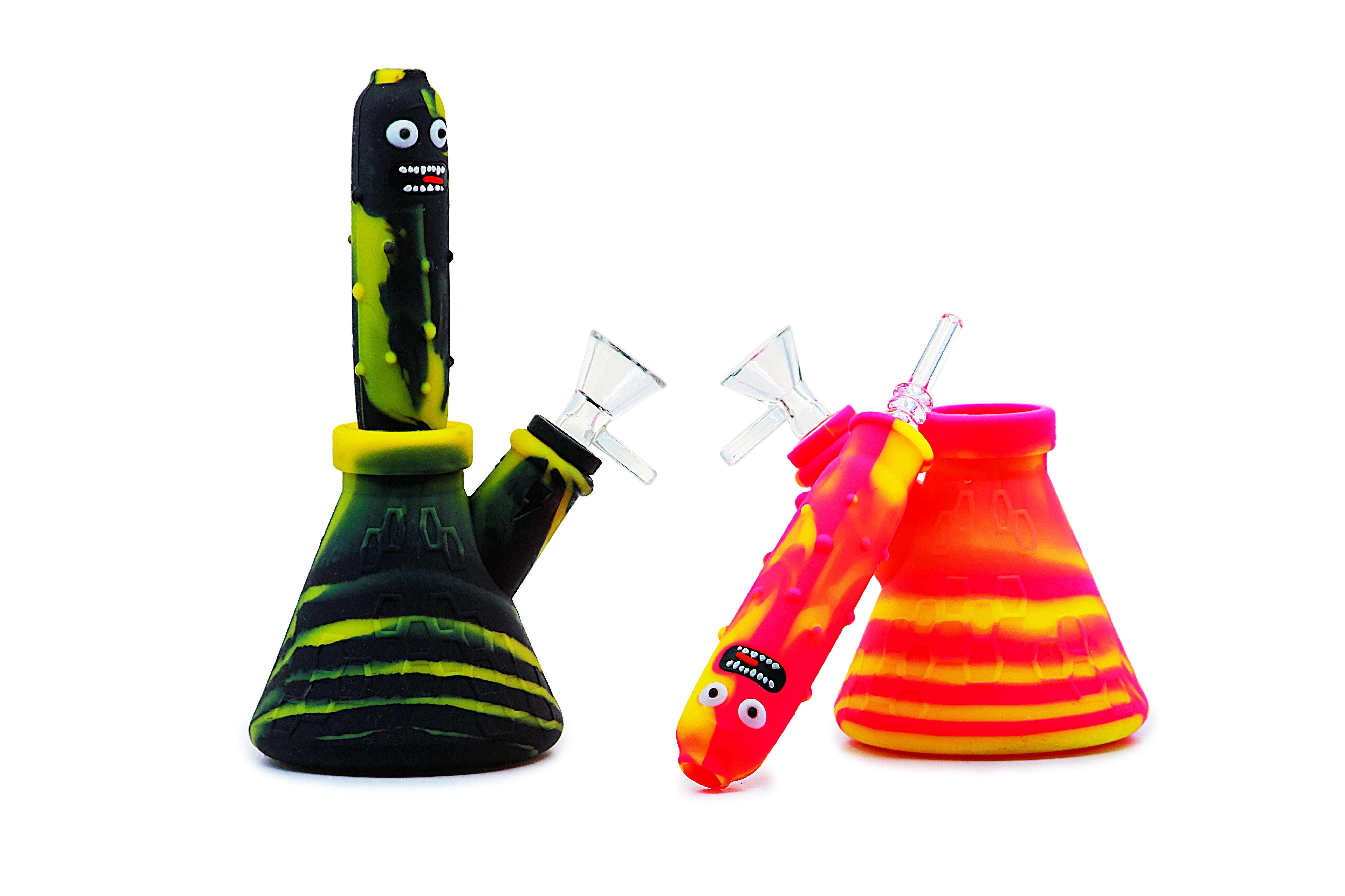 Pickle Silicone Waterpipe - Transforms into Nectar Collector ***Final 3pcs***