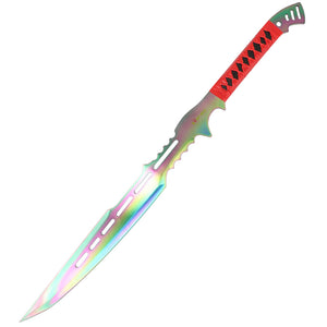 28" Zomb-War Full Tang Stainless Steel Swords Multi Color