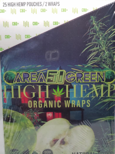 HIGH HEMP WRAPS AREA 51 GREEN