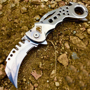 MACK 7.5" Spring Assisted Folding Knife 3CR13 Stainless Steel