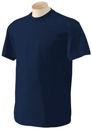 Mens Navy Blue Tee Shirt Round Neck