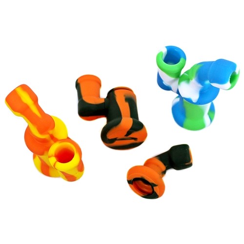 Mini Silicone Water Pipe With Glass Bowl