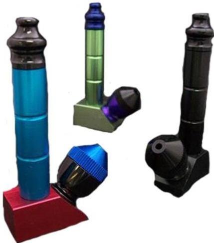 P062 Anodized Metal PIpe w/ Stand