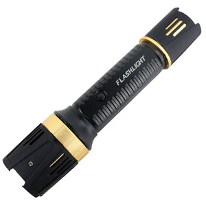Defender-Xtreme Black Multifunction 230 Lumens Flashlight Self Defence Stun Gun