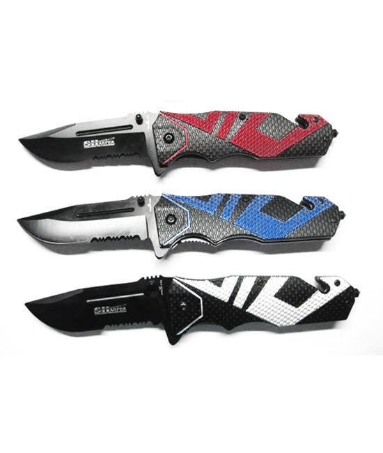 Carbon Fiber Black Contrast Print Knife