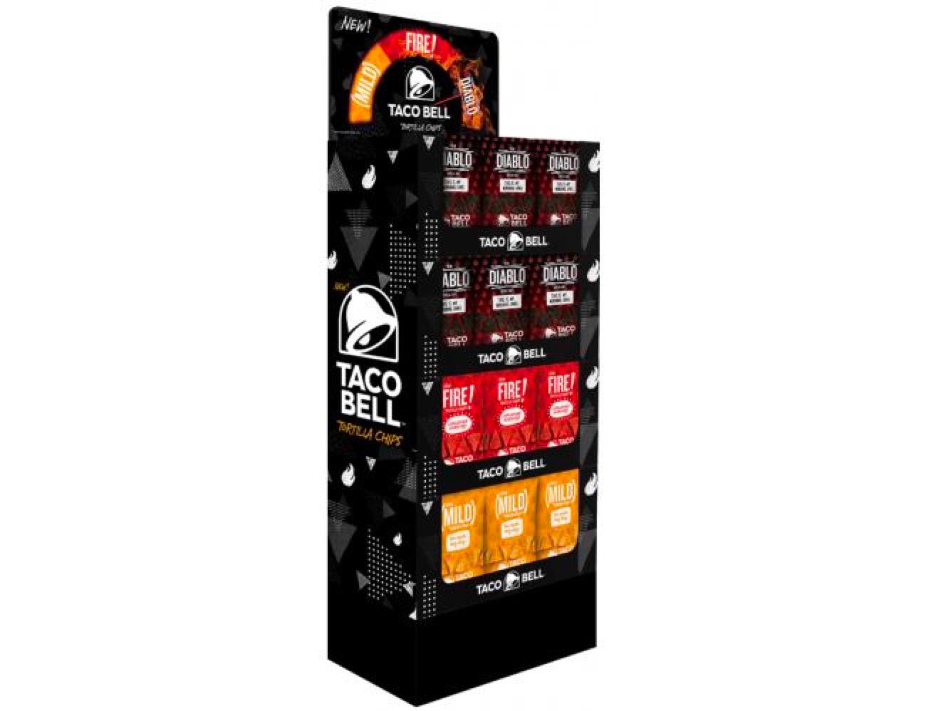 Taco Bell Chip Retail Display - 3 Flavors