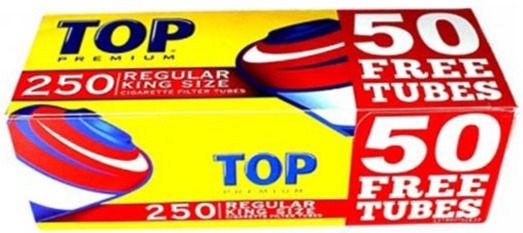 Top Tubes 250 Regular (5 Sleeves of 200ct)