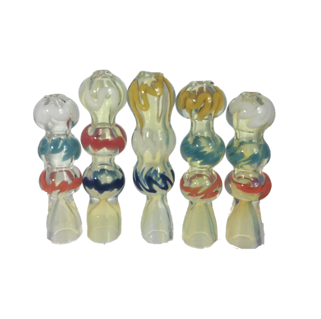 3" Bubble One Hitter Glass Hd Chillum Pipe