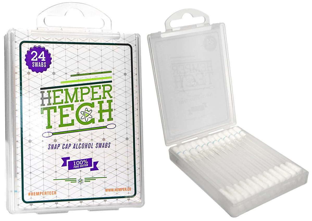 HemperTECH Snap cap Alcohol swabs (24 Pack)