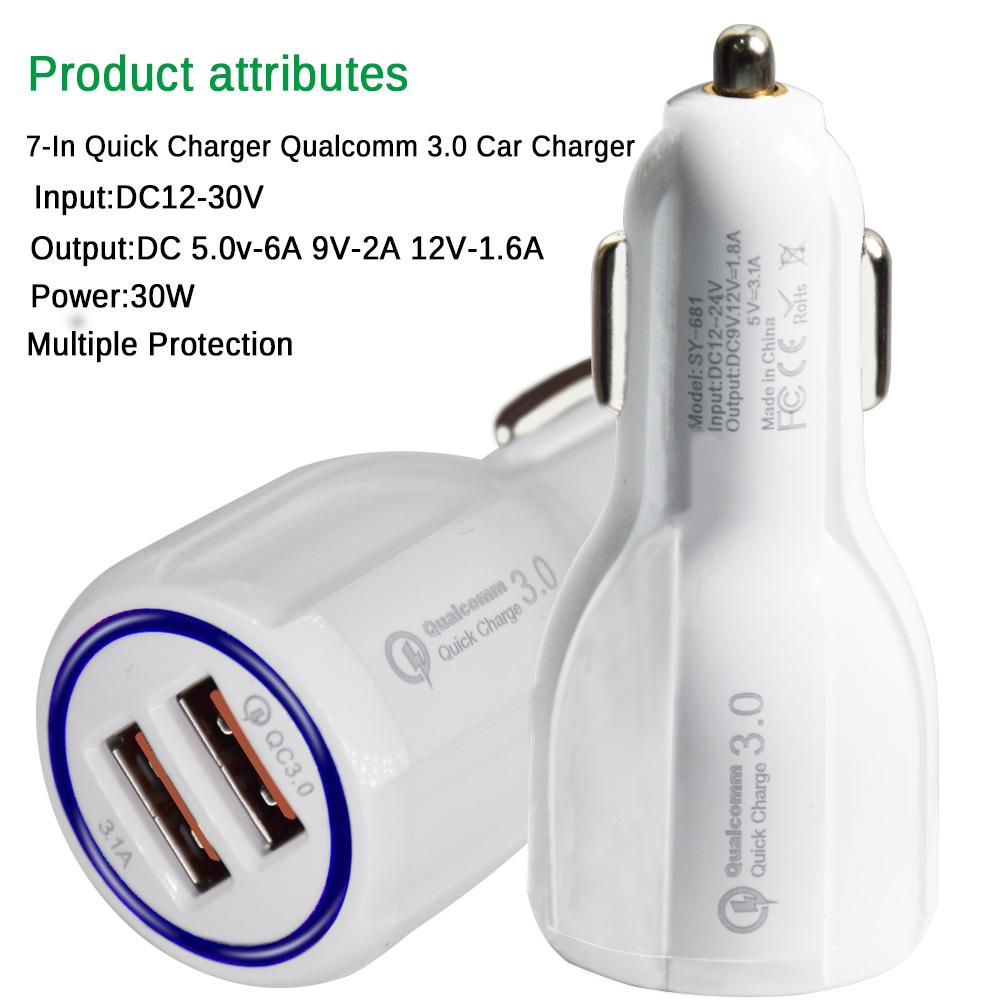 Dual Quick Charging Car Charger