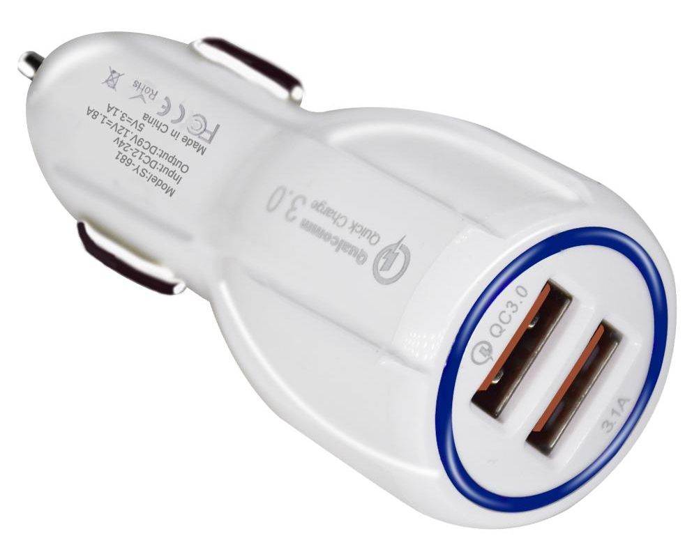 Dual Quick Charging Car Charger