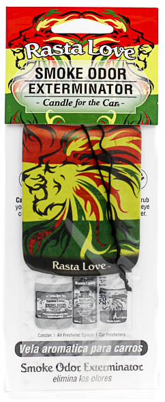 Candle for the Car Air Freshener - Rasta Love