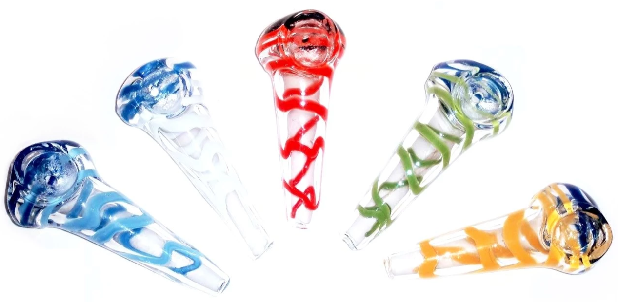 3" Mini Straight Shooter Glass Hand Pipe