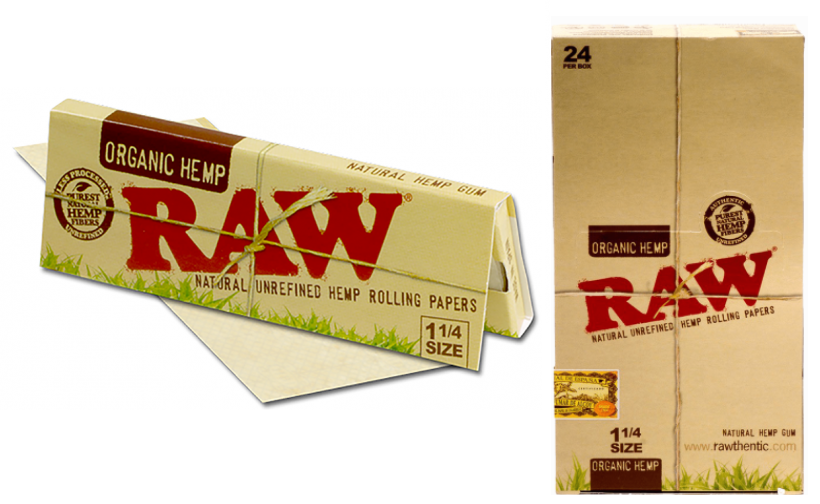 Raw Organic 1 1/4 Rolling Papers